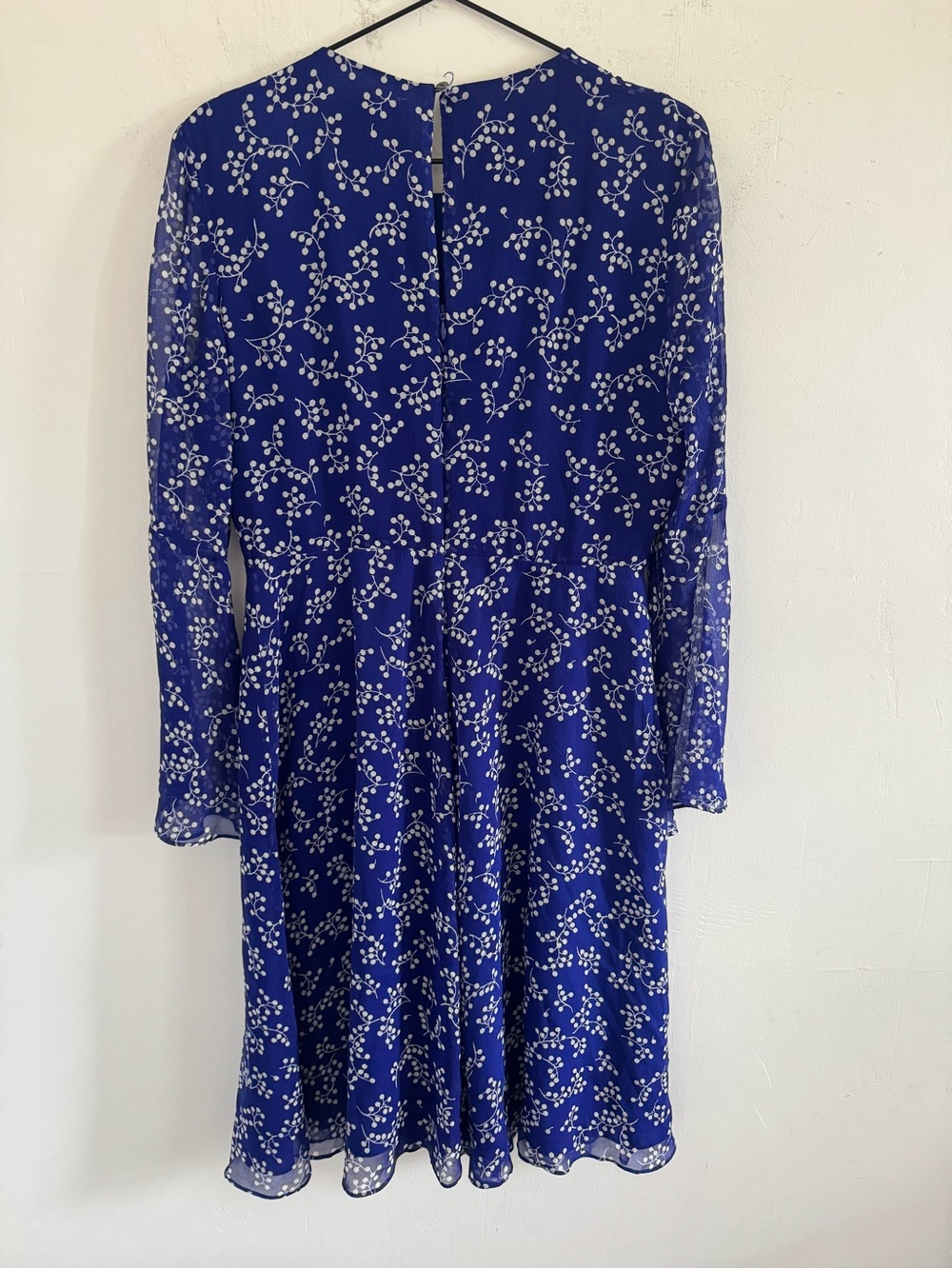 NEW L.K. Bennett Blue Silk Cecily Dress US 8 - Picture 5 of 5